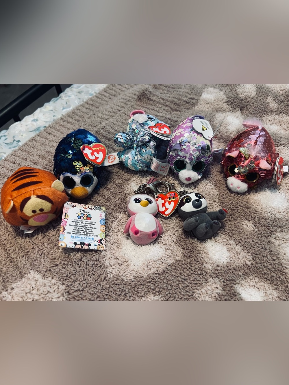Ty Beanie Boos and Ty Keychain